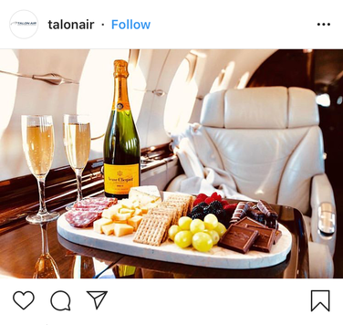 Luxury jet platter